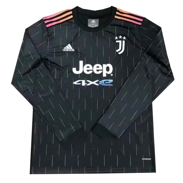 Segunda Equipación Tailandia Camiseta Juventus ML 2021/2022 Negro